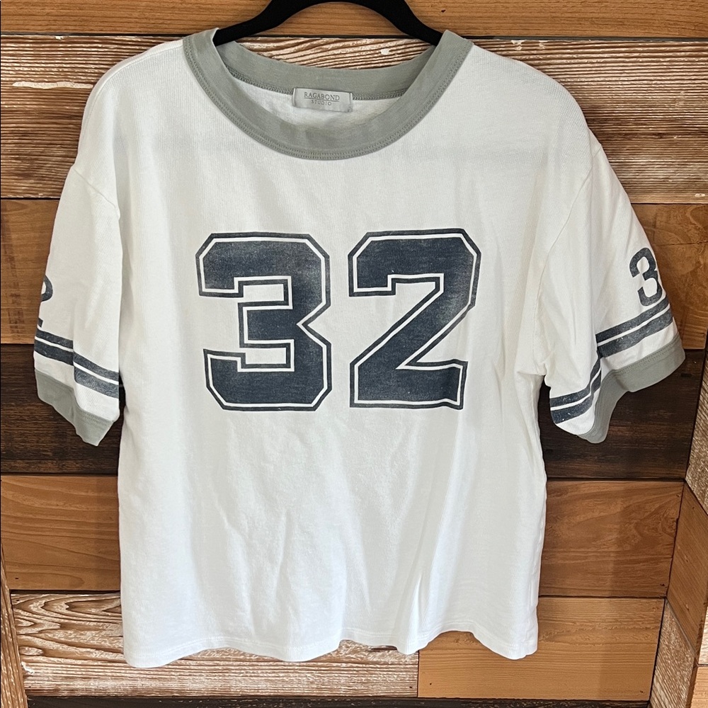 Free People Ragabond studios football tee